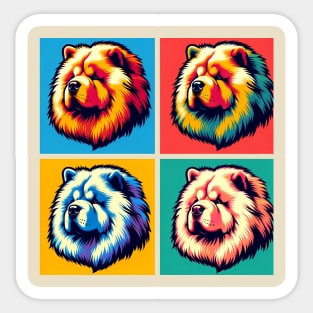 Chow Chow Pop Art - Dog Lovers Sticker